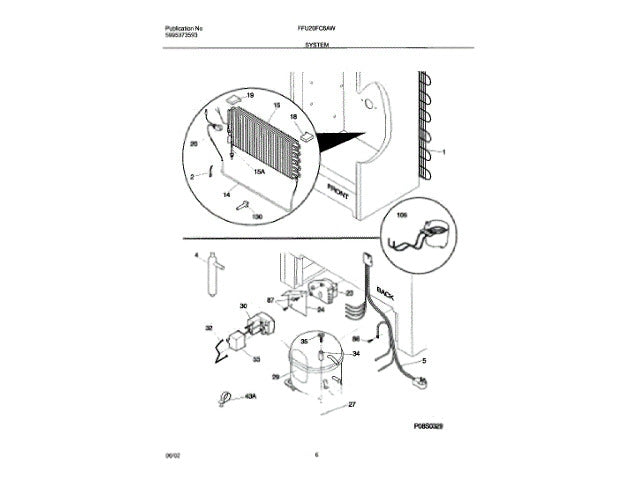 Frigidaire Freezer Spacer-Tube, .75`` 5303298960