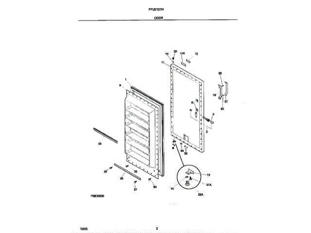 Frigidaire Freezer Panel-Outer Door, White 5303925481
