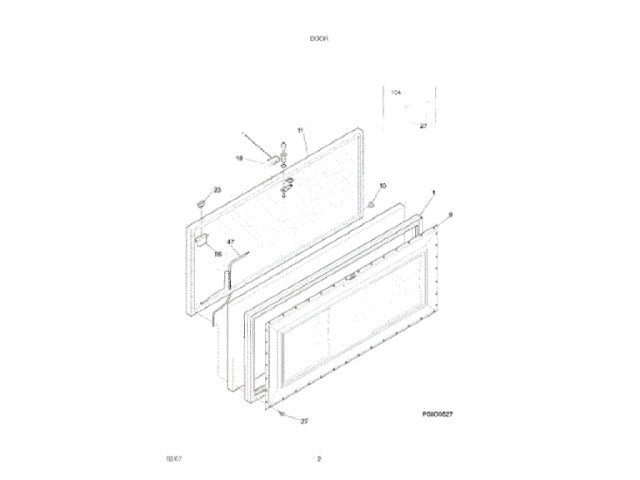 Frigidaire Freezer Panel-Lid 216113125