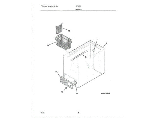 Frigidaire Freezer Basket 216654300