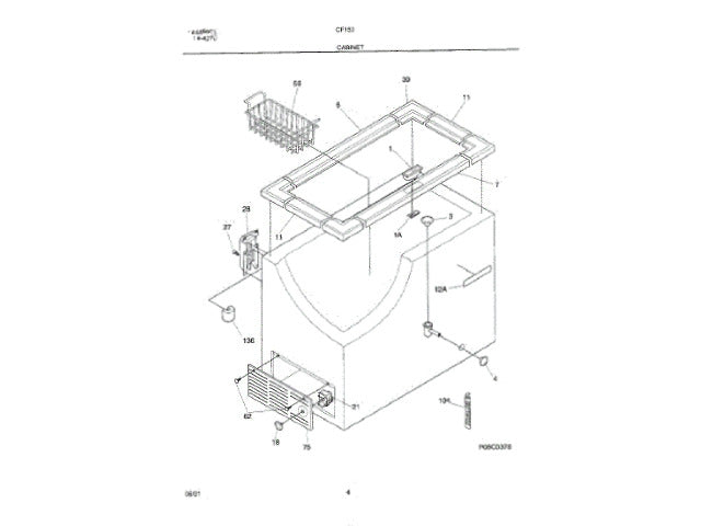 Frigidaire Freezer Guard-Splash 216726600