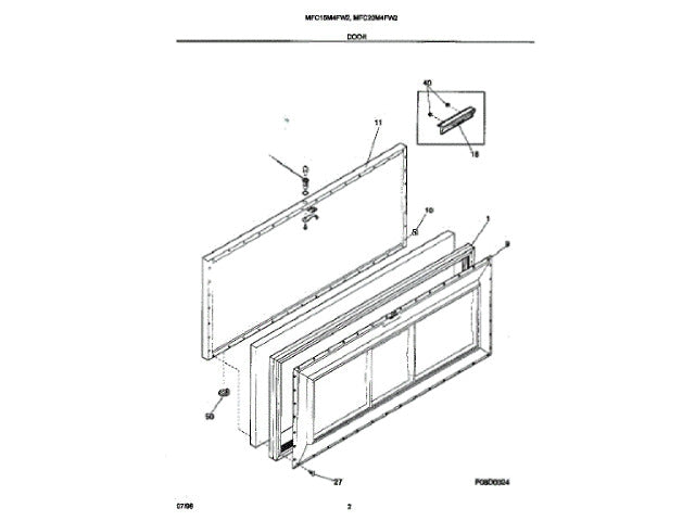 Frigidaire Freezer Panel-Outside Door 5303925255