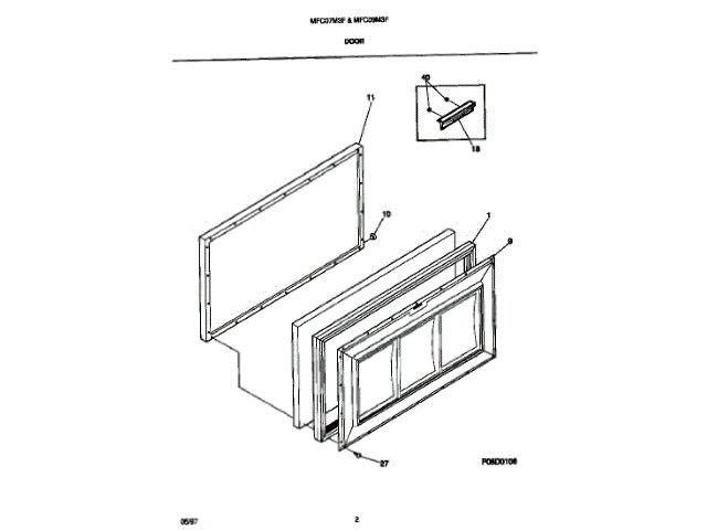 Frigidaire Freezer Panel-Freezer Chest 5303925273