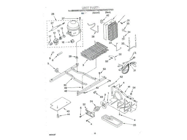 Whirlpool Freezer Screw 489340