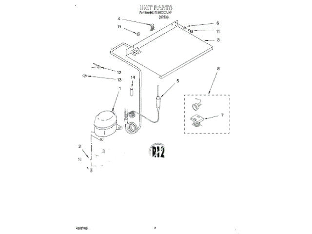 Whirlpool Freezer Washer 4312466