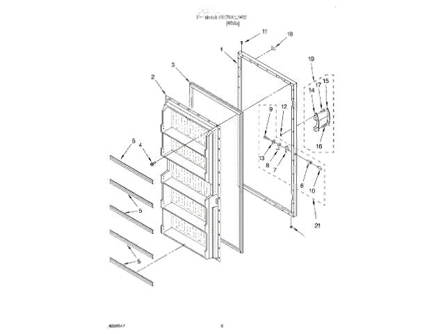 Whirlpool Freezer Interior Panel 4390611