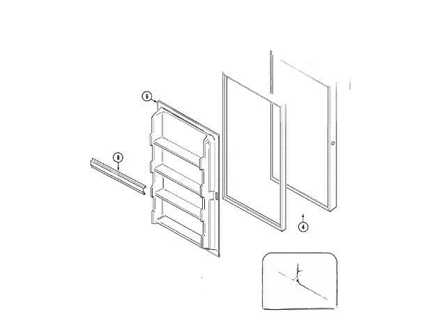 Whirlpool Freezer Interior Door 4390701