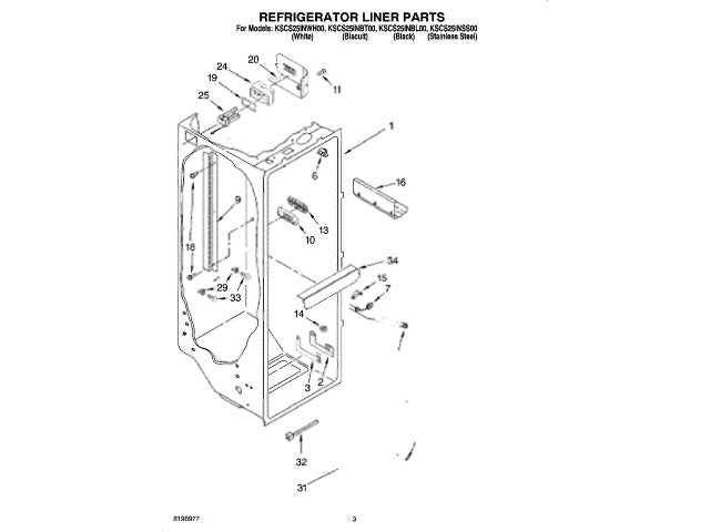 Whirlpool Freezer Screw 798639