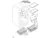 Whirlpool Freezer Rail, Basket (left) 4390820