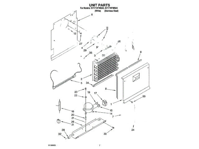 Whirlpool Freezer Compressor Pan (black and Stainless Steel Models) 4390764