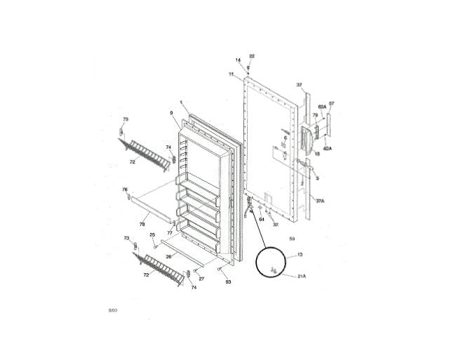 Frigidaire Freezer Overlay,decorative 216866700