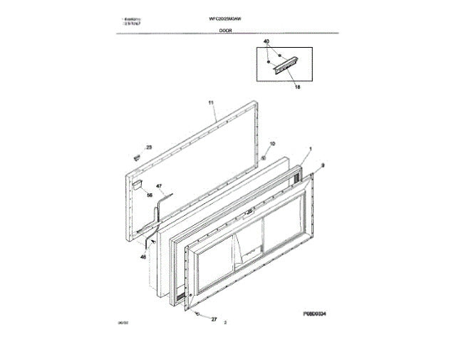 Frigidaire Freezer Panel-Inner Door,frzr 216059606