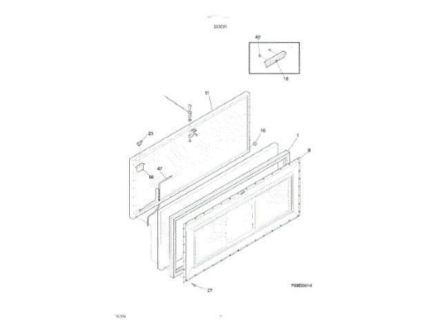 Frigidaire Freezer Lid,white 216032420
