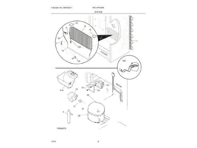 Frigidaire Freezer Wiring Harness,main 216890800