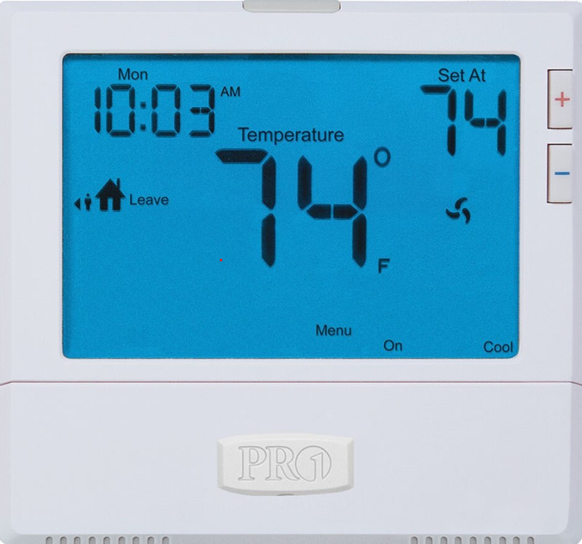 Pro1 T855 Programmable Thermostat (GE: 2H/2C, HP: 3H/2C)