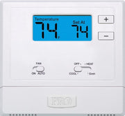 Pro1 T621-2 Thermostat - 2H/1C Heat Pump, No Autochangeover, No Programming (10 Pack)