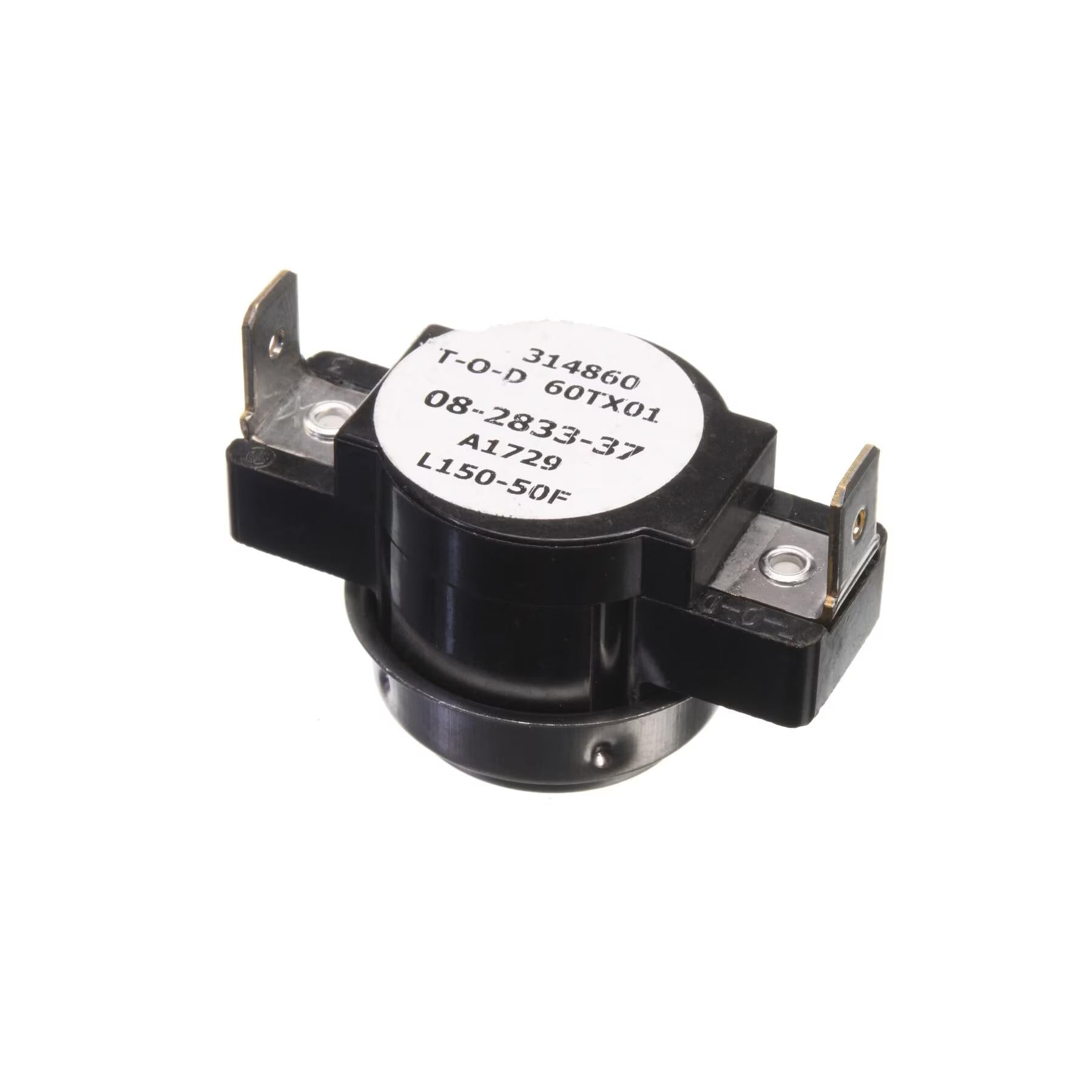 Rheem Limit Switch - Normally Closed, Close at 100F, Open at 150F, Auto Reset, 230VAC - PD455215