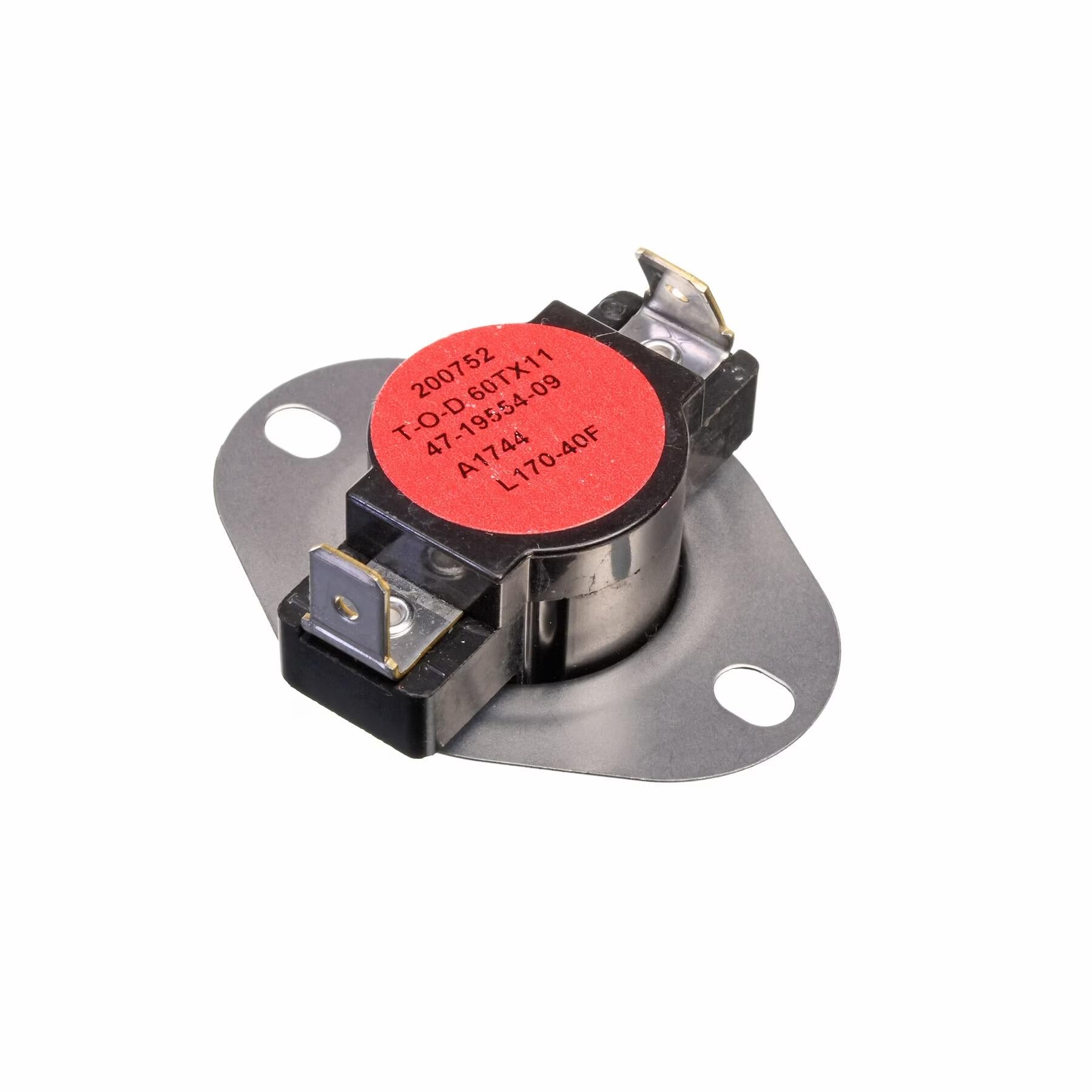Rheem Limit Switch - Normally Closed, Close at 100F, Open at 120F, Auto Reset, 230VAC - PD476606