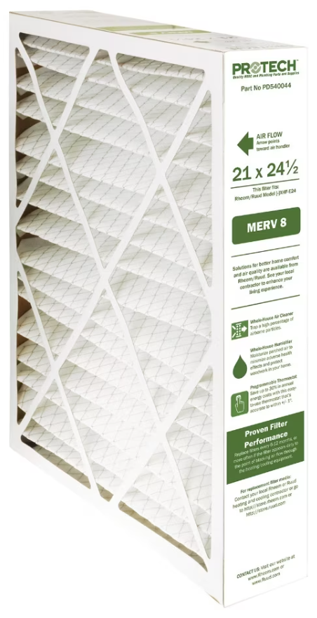 Rheem MERV 8 Replacement Filter for XHF-E24 (4-Pack) - PD540044
