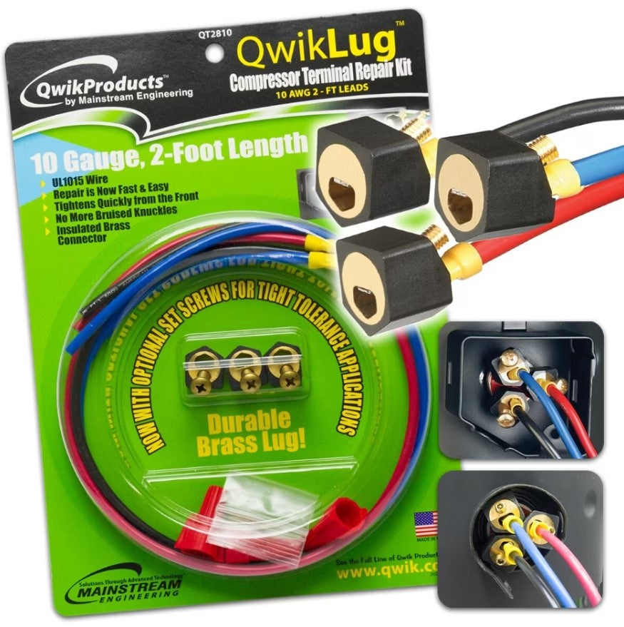 QwikLug Compressor Terminal Repair Kit (10 AWG - 2 ft.)
