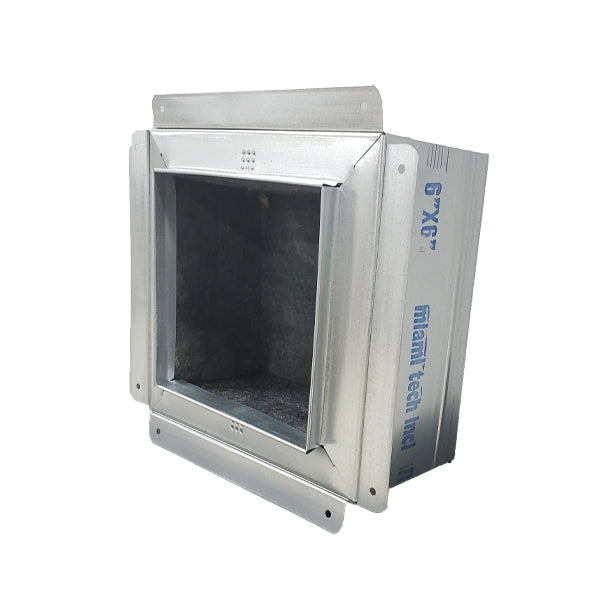 Miami Tech 6" x 6" Flanged Register Box - R6BF0606