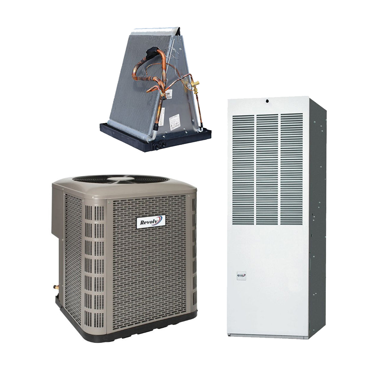 Revolv Sweat Fit 4 Ton 14.3 SEER2 60,000 Btu 95% Afue Mobile Home Top Return Downflow Gas System (No Cabinet)