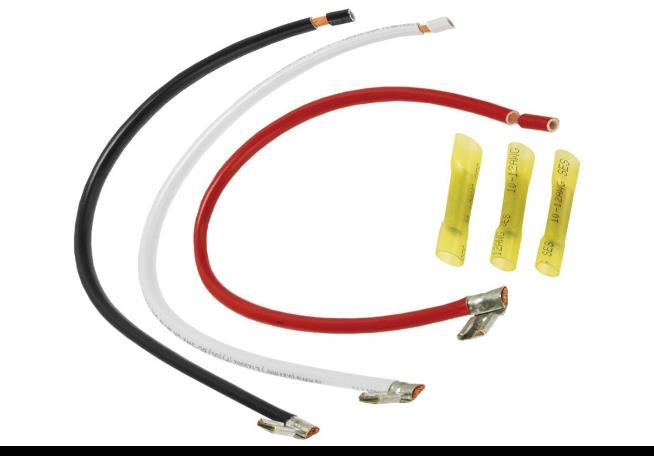 Compressor Lead Set - 10 AWG 1/4 in. Flag Terminals & Butt Connectors (10 in.) - Bag