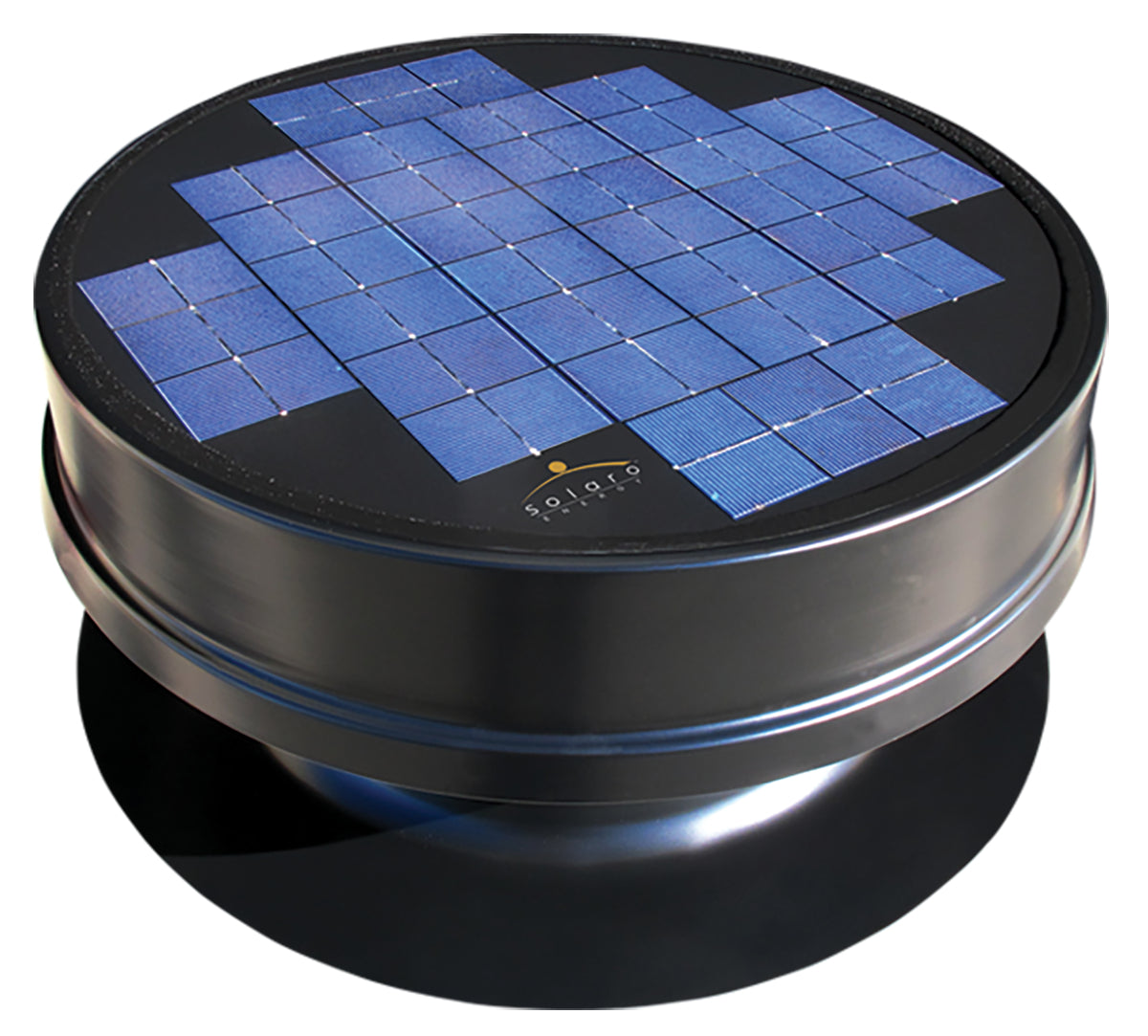 Solaro Aire Solar Powered Attic Fan - Embedded Series (High Profile) 25 Watts