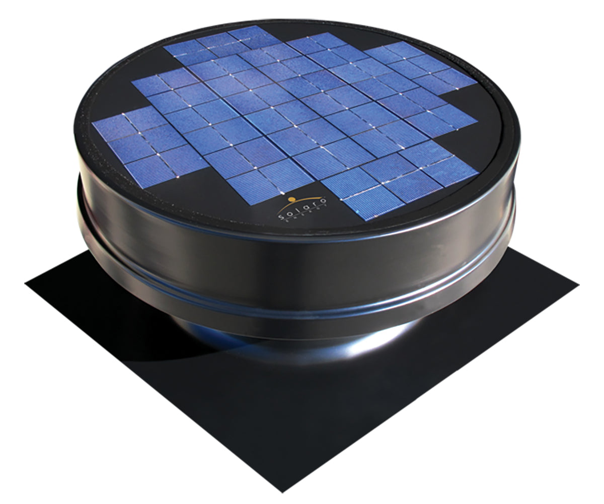 Solaro Aire Solar Powered Attic Fan - Embedded Series (Low Profile) 25 Watts