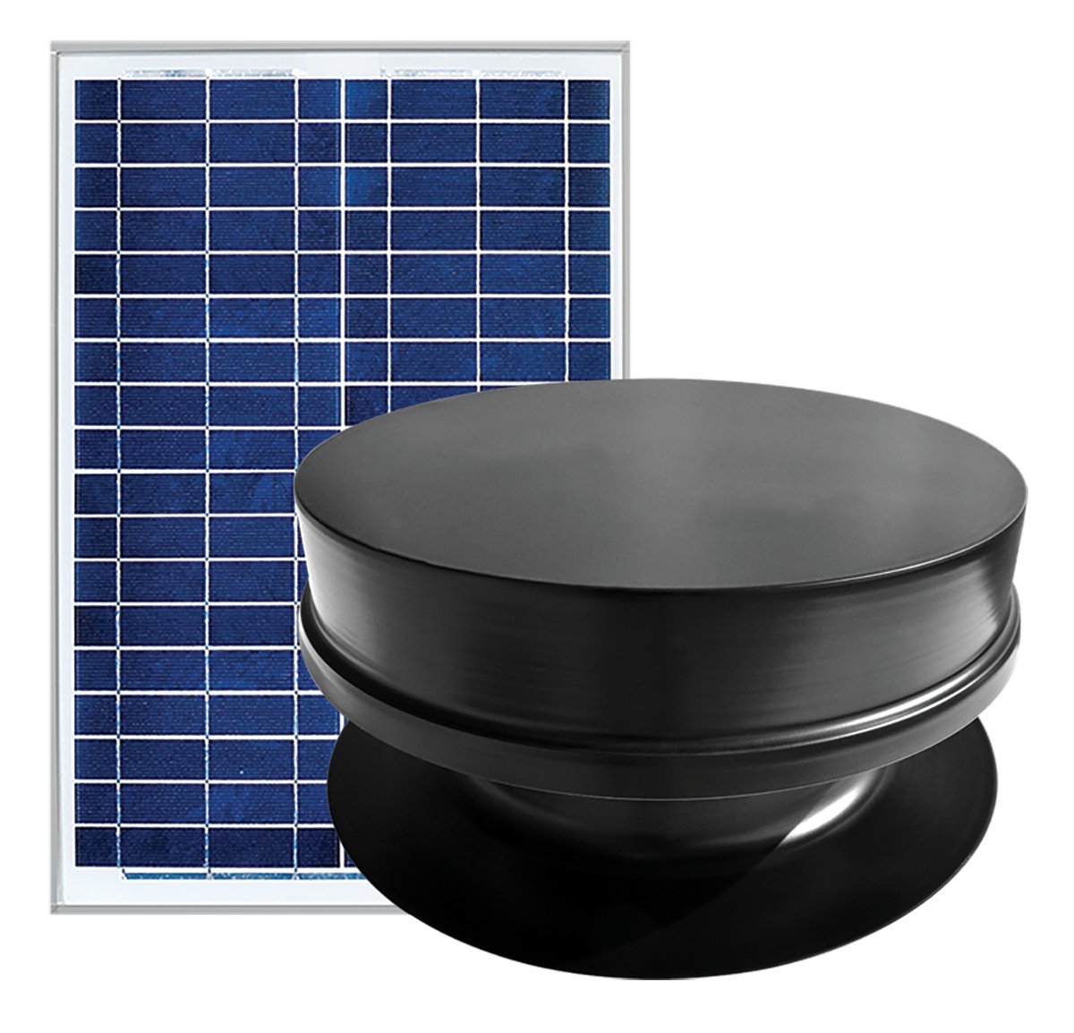 Solaro Aire Solar Powered Attic Fan - Remote Series (High Profile) 40 Watts