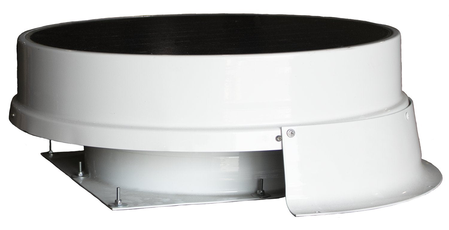 Solaro Energy Solar Powered Delivery Truck Ventilation Fan (White)