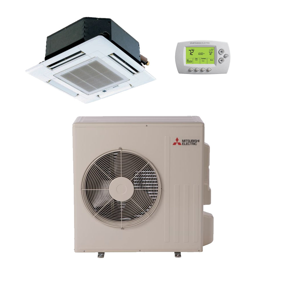 Mitsubishi 18,000 Btu 21 SEER2 Single Zone Ductless Mini Split Heat Pump System