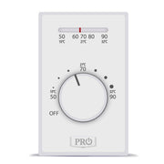 Pro1 Mechanical Non-Programmable Thermostat - Heat Only - 4-Wire Electric Heat (10 Pack) - T501ML4