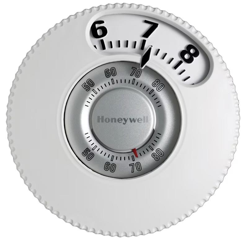 Rheem Thermostat - 1H/1C Conventional, 1H/1C Heat Pump, No Autochangeover, No Programming - T87N1000