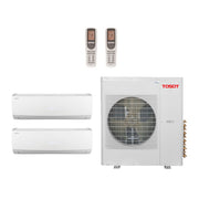 Tosot Select by Gree 42,000 Btu 21 SEER2 R-32 2-Zone Ductless Hyper-Heat Mini Split Heat Pump System - 12K-18K