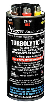 Rheem Universal Motor Start Capacitor - 302/330 MFD - TurboLytic50