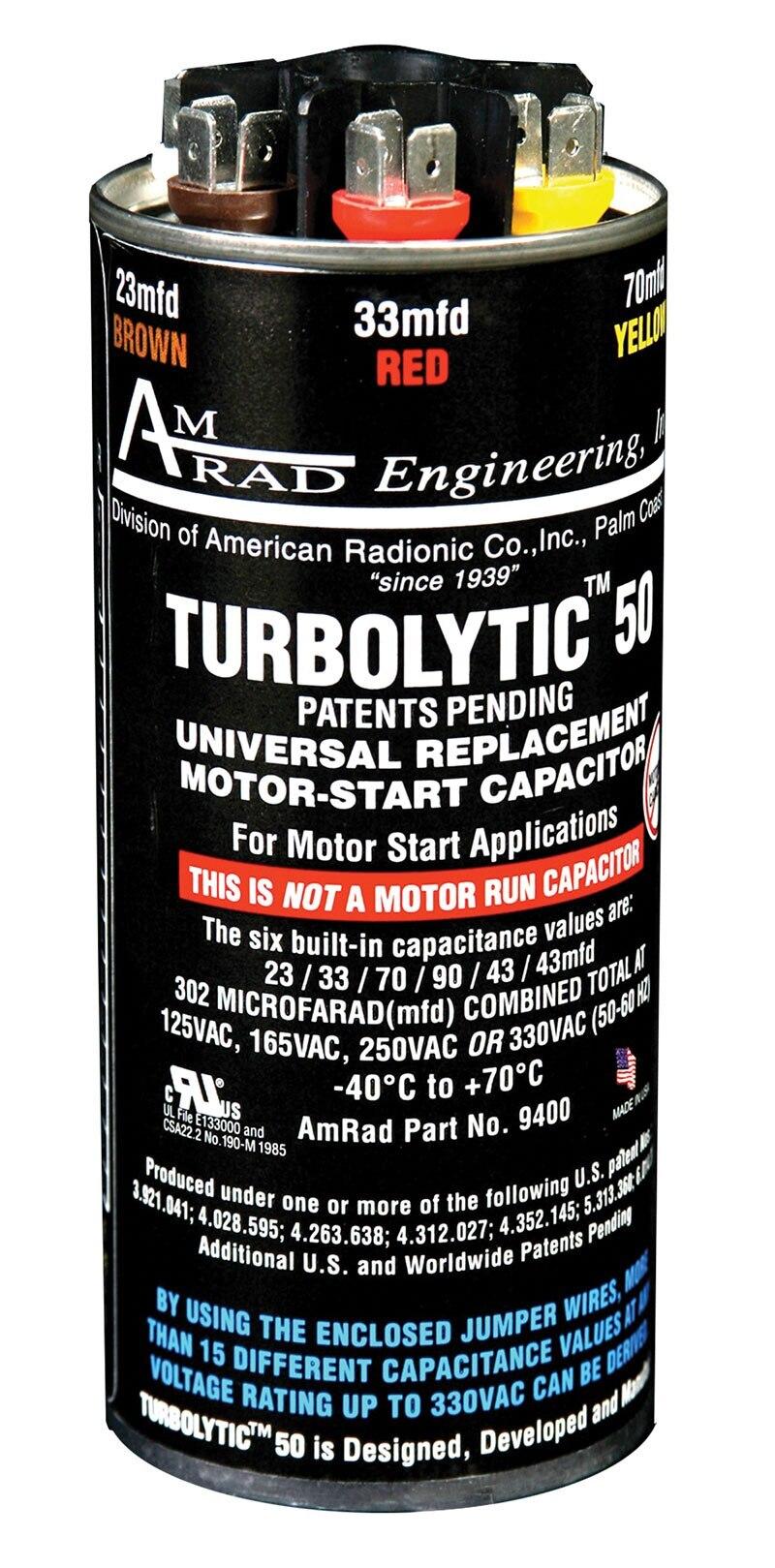Rheem Universal Motor Start Capacitor - 302/330 MFD - TurboLytic50