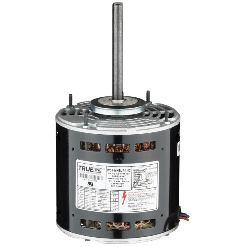 TrueLine Universal Blower Motor - 1/2 to 1/6 hp 230/1/60 (1075 rpm/4 speed)