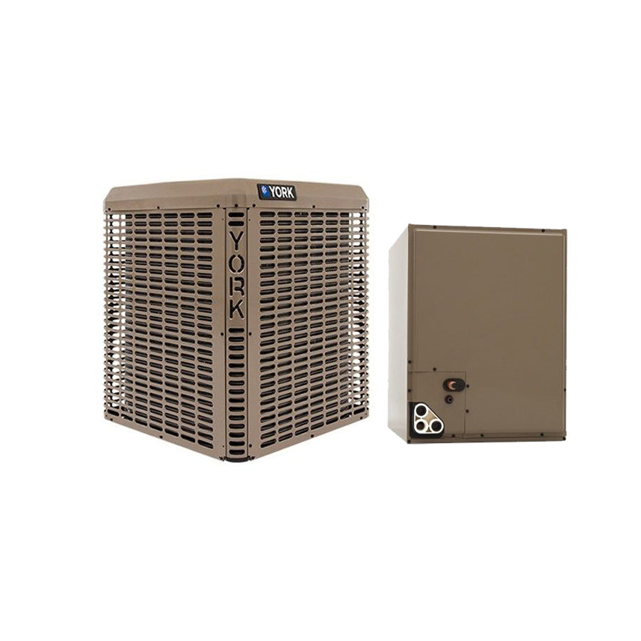 York 5 Ton 13.8 SEER2 R-454B R-32 Air Conditioning Condenser and Coil (24.5" Wide)