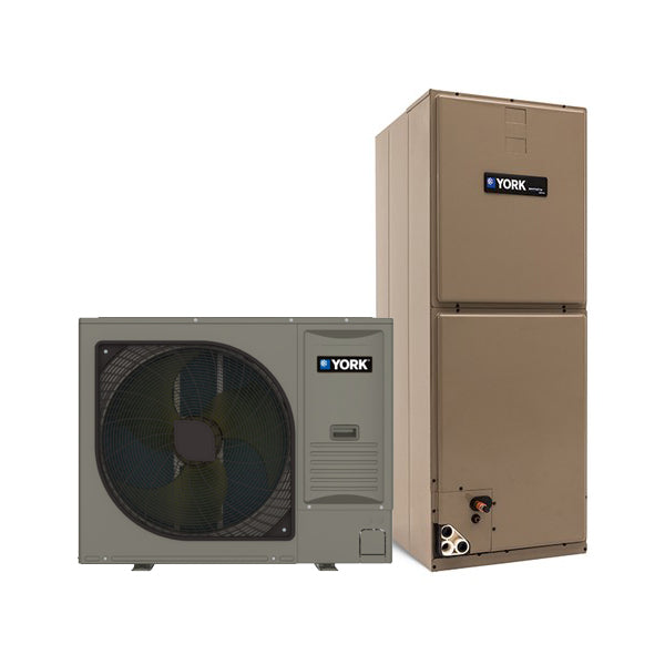 York 3 Ton 19 SEER2 R-454B Variable Speed Heat Pump System (ECM Air Handler) 21" Wide