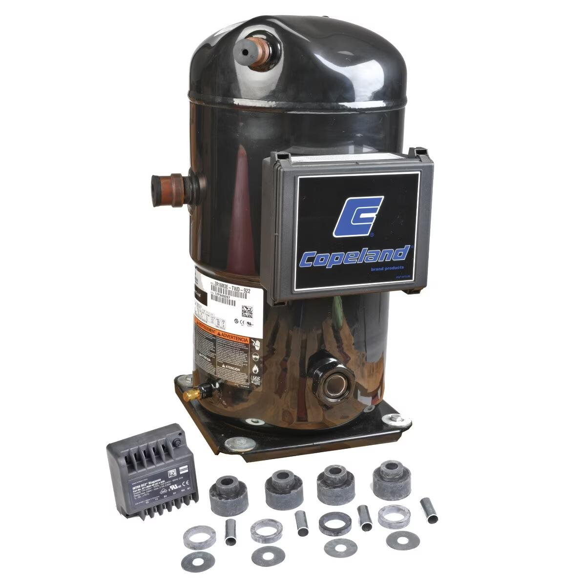 Copeland Scroll Compressor - 154300 BTU/HR, 460V, 3-Phase - ZR16M3E-TWD-922