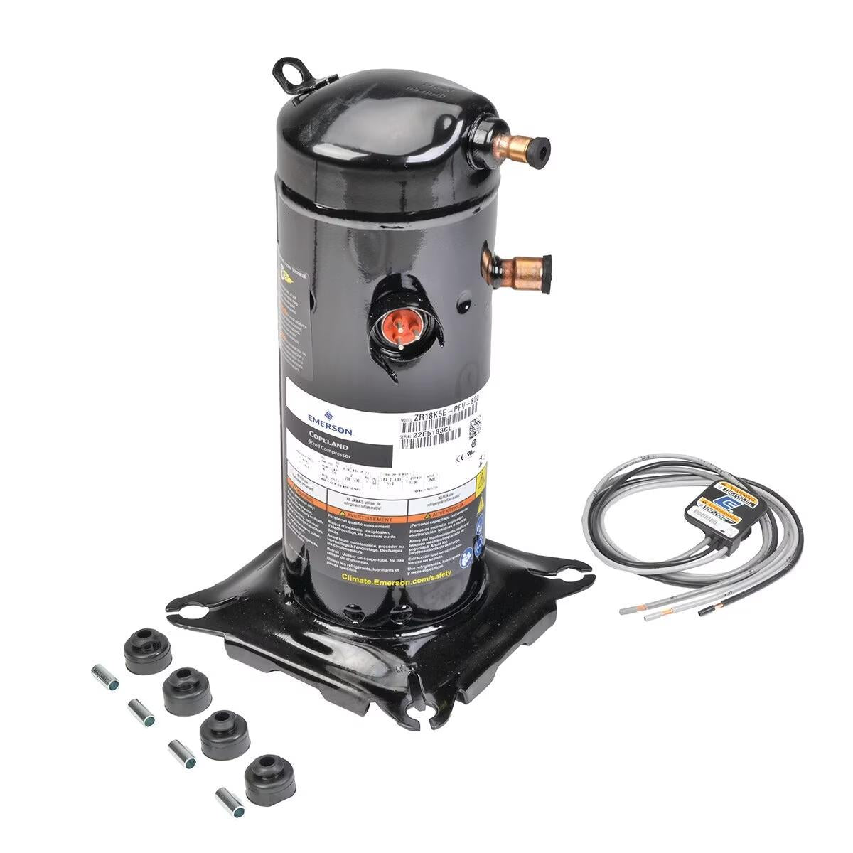 Copeland Scroll Compressor - 18000 BTU/HR, 208/230V, 1-Phase - ZR18K5E-PFV-800